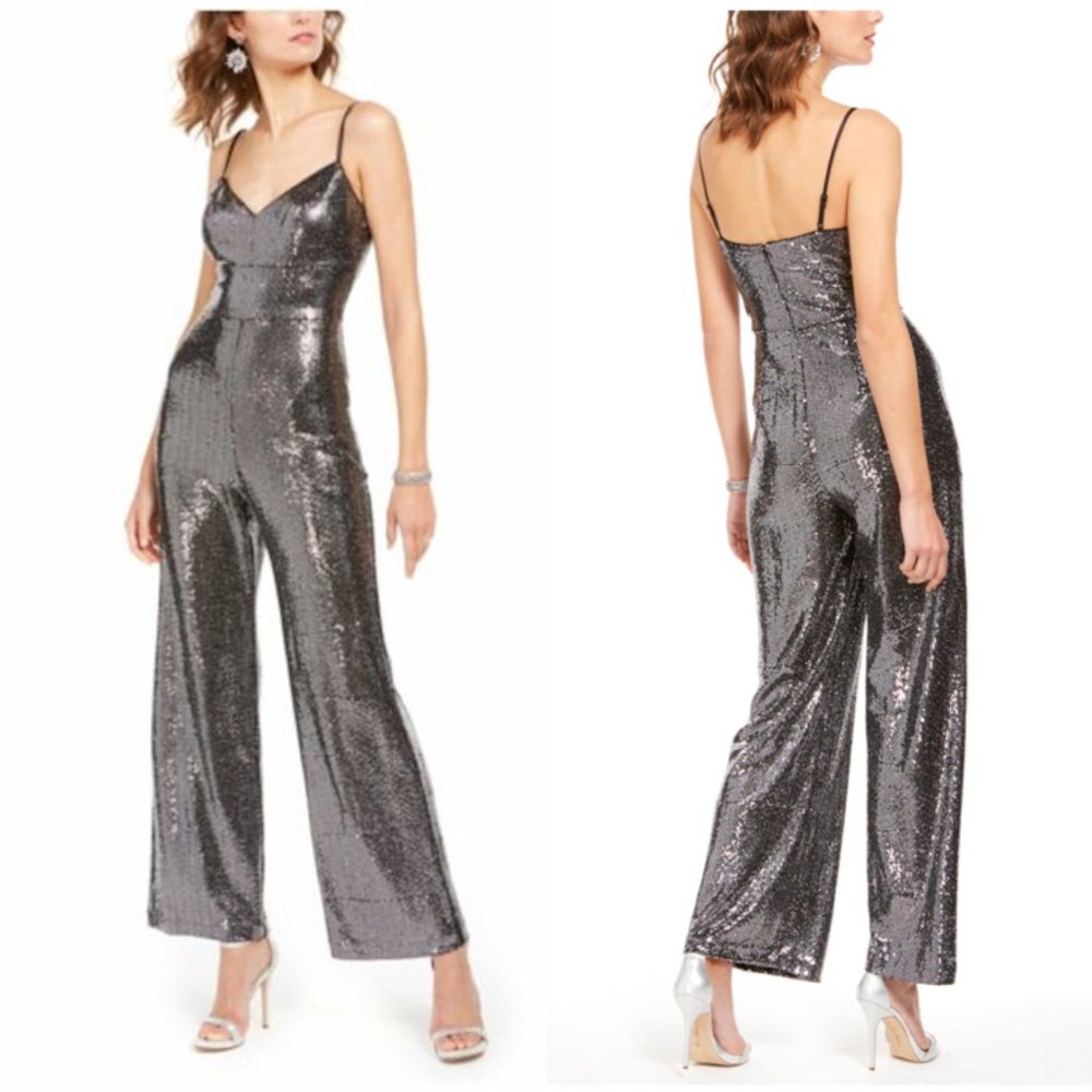 ELIZA J Embellished Wide Leg Jumpsuit - Picture 2 of 13